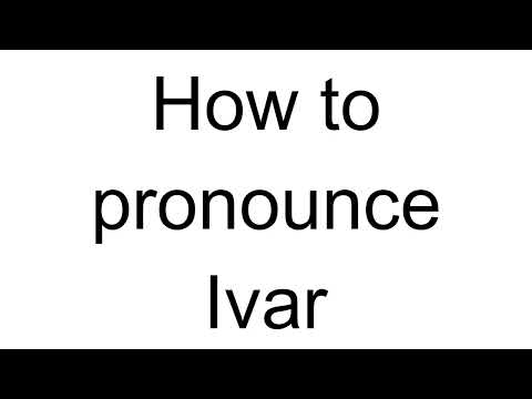 How to Pronounce Ivar (Norwegian)