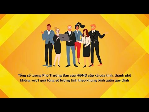 Dự kiến số lượng Phó Chủ tịch Hội đồng nhân dân cấp xã sau sáp nhập