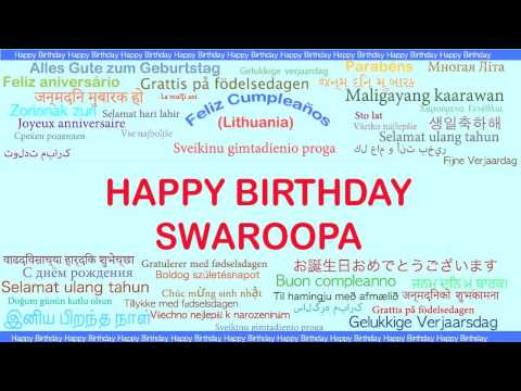 Swaroopa   Languages Idiomas - Happy Birthday