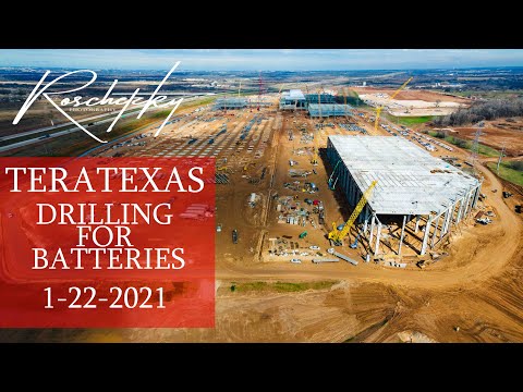 TeraTexas Drilling for 4680 Batteries - GigaTexas by Roschetzky Photography - 1-22-2021 Construction