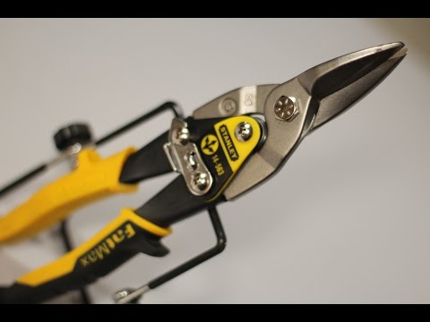 How to use Tin Snips or Aviation Snips (Basics) using Stanley Fatmax