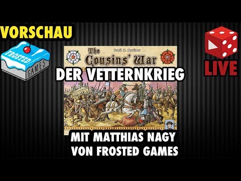 Vorschau: The Cousins War - Live Let's Play Mitschnitt mit Matthias Nagy von Frosted Games