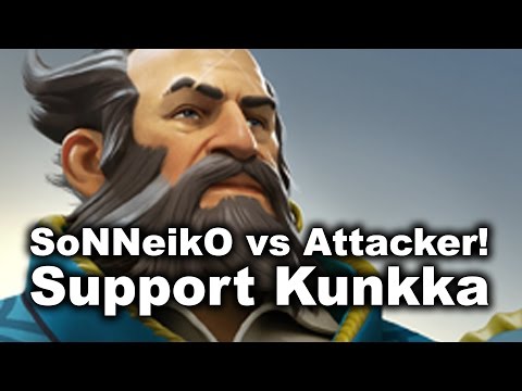 SoNNeikO Support Kunkka vs Attacker 8k MMR Alchemist Dota 2