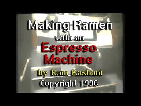 Making Ramen with an Espresso Machine by Kam Kashani - HD Remaster