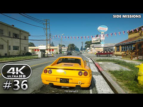 Grand Theft Auto 5 Gameplay Walkthrough Part 36 Side Mission - GTA 5 PC 4K 60FPS (No Commentary)