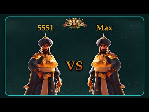 Saladin (5551) VS Saladin (Max) - Rise of Kingdoms