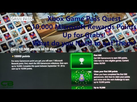 Xbox Game Pass Quest - 10,000 Microsoft Rewards Points for GamerScore - How does it Work?