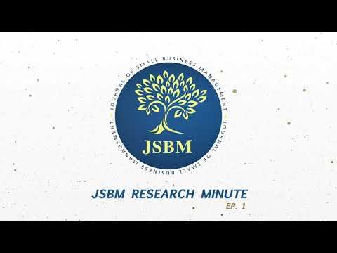 JSBM Research Minute Episode 1 with Marco Cucculelli