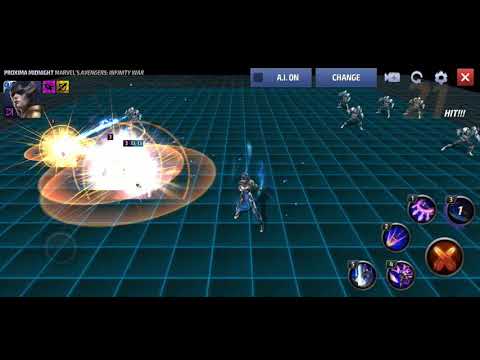 Marvel Future Fight - Proxima Midnight Skills/abilities animations gameplay