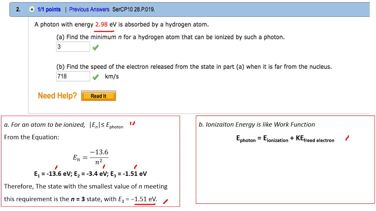 Problem Solving: Bohr's Model