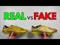 REAL VS FAKE NIKE HYPERVENOM GOLD NEYMAR FOOTBALL BOOT COMPARISON CLEATS