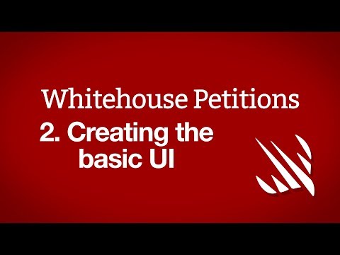 Creating the basic UI: UITabBarController – Whitehouse Petitions, part 2