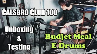 Video thumbnail for CALSBRO CLUB 100 Electric Drums Unboxing & Testing by AlfarAway Music