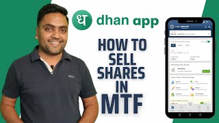 How to sell shares in MTF on Dhan app | Dhan series | Tech with Ankush