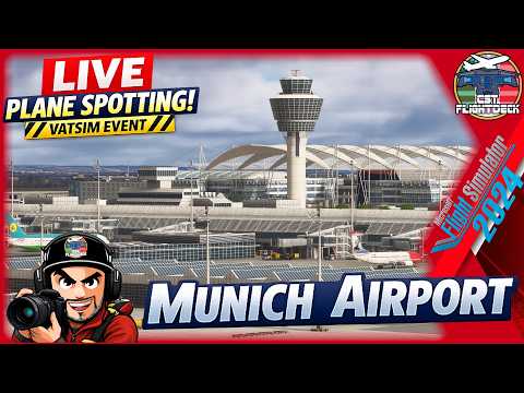 🔴VERTICAL LIVE | München - Mittwoch VATSIM Event✈️Plane Spotting at Munich Airport (EDDM) #msfs2024