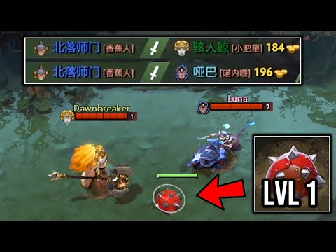 TILTING ENEMY WITH LEVEL 1 MINE!! - THE MOST ANNOYING POS4 IN DOTA 2