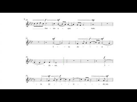 Soprano - Sicut Cervus, P.L. da Palestrina