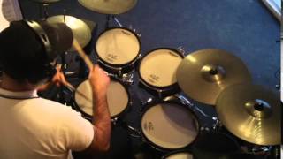 Mark Grist plays Tom Scott's  "Gotcha" Drum Cover.