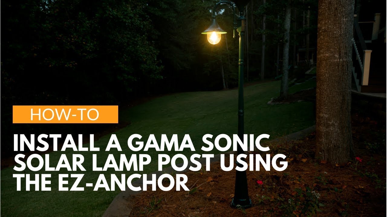 Video 1 Watch A Video About How to Install an EZ Anchor Black Solar Lamp Post Base