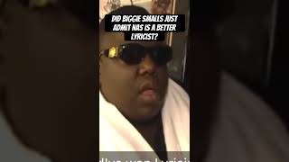 Did Notorious BIG just admit Nas is a better lyricist?? #notoriousbig #nas #biggiesmalls
