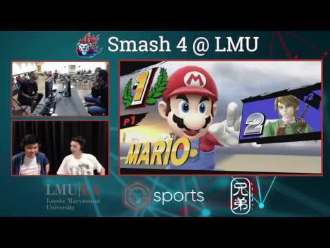 Smash 4 @ LMU 2 - NiceGuyRy (Mario) Vs. LinkedKnight (Link) Losers Round 6