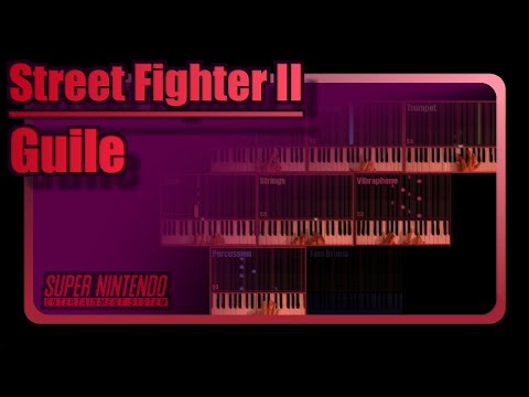Guile (Street Fighter II, SNES) 🎹 Keyboard Cover