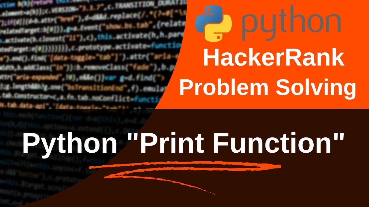 print function in python | HackerRank Problem | Python Solution