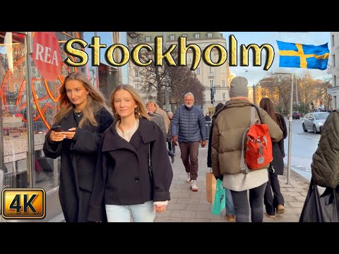 Sweden: Stockholm and Stockholmers on Saturday – 4K Walking Tour