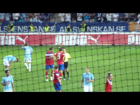 Malmö FF - Glasgow Rangers slutsignal.
