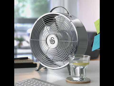 Swan Retro 8 Inch Clock Fan – Cinemagraph - 