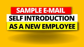Sample self introduction email to your team members 👌🔥