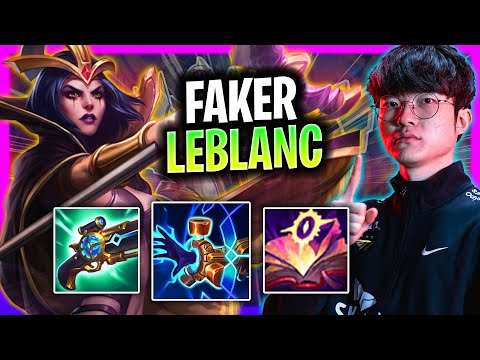 FAKER PERFECT GAME WITH LEBLANC! | T1 Faker Plays Leblanc Mid vs Zeri!  Season 2024