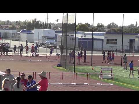 FSB 300m Hurdles vs HB 4-16-15 - Los Alamitos Boys