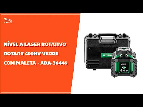 Nível a Laser Rotativo Rotary 400HV Verde Com Maleta - Video