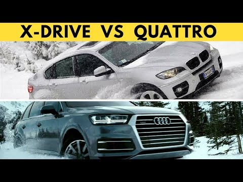 Bmw XDRIVE vs Audi QUATTRO - Xdrive and Quattro on snow