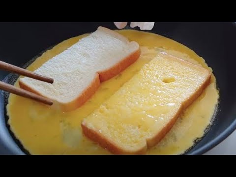 Breakfast Egg Recipe | One pan egg toast | How to make one pan egg toast | New Bread Recipe