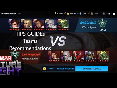 Other World Battle Tips and Guides To play with teams and Buffs/good&bad mode - MARVEL FUTURE FIGHT
