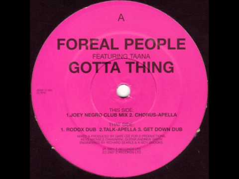 Foreal People - Gotta Thing (Joey Negro Club Mix)