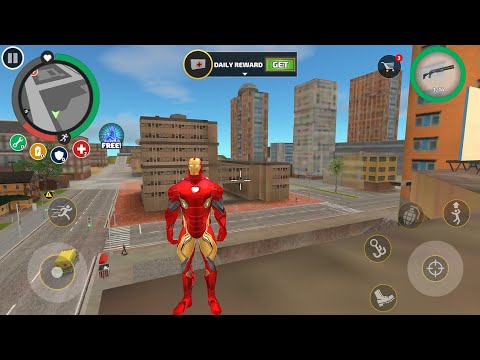 Rope Hero: Vice Town (Mutant Man Stand on Car Robot) Man with Stones Thrones Android Gameplay HD