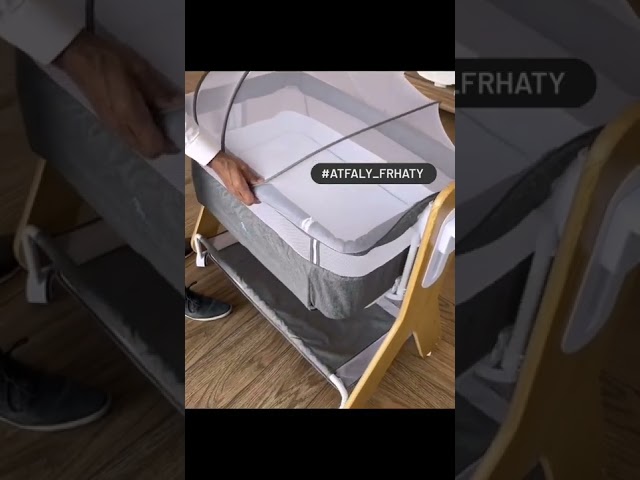 سرير اطفال بديكور خشبي