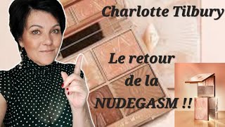 ELLE EST DE RETOUR ! NUDEGASM face palette Charlotte TILBURY ma palette préférée  #charlottetilbury