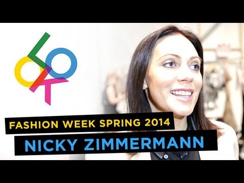 Nicky Zimmermann Backstage: NYFW Spring 2014