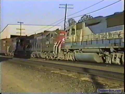 Classic Railroad Series 315 - SP EB at Springfield Junction, OR July 28, 1989