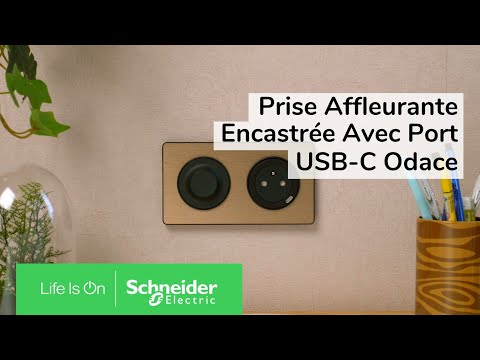 PRISE - 2P+T/USB-C - ANTHRACITE - ODACE