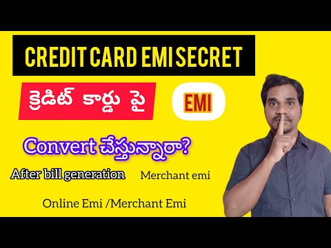 credit card emi payment process | credit card emi convert