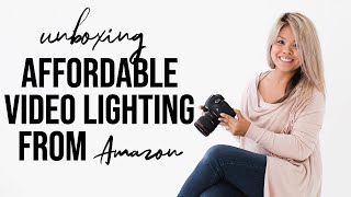 Unboxing Cheap Amazon Video Lighting Equipment with Room Setup