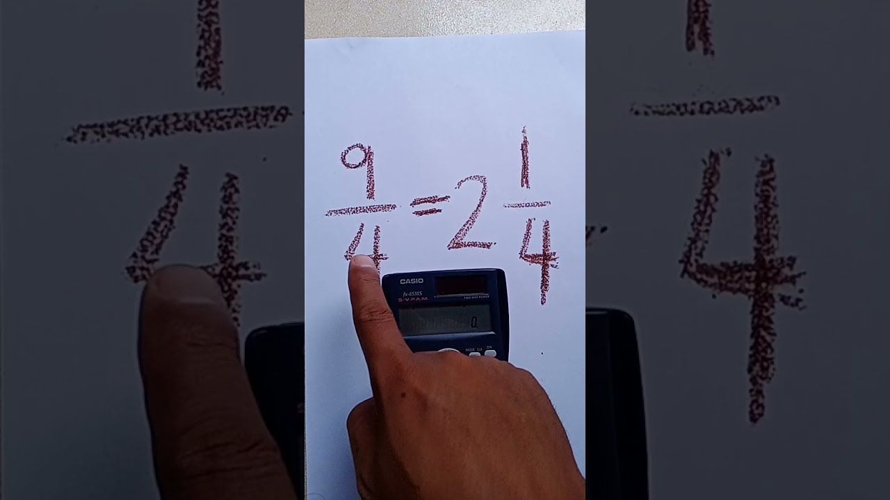 [Easy] Change Improper Fraction to Mixed Fraction using Scientific Calculator 👍