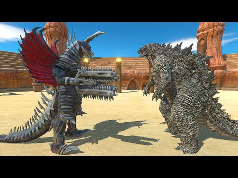 GIGAN FINAL WARS vs GODZILLA 2021 AT THE ARENA - Animal Revolt Battle Simulator