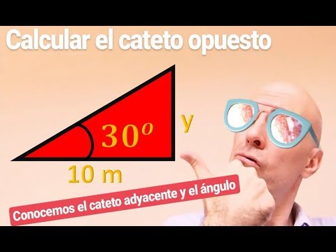 ▷ Cómo CALCULAR EL VALOR DEL CATETO OPUESTO conociendo el cateto adyacente y el ángulo
