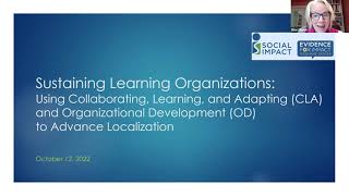 Sustaining Learning Organizations: The Role of CLA and OD, Pt. 2